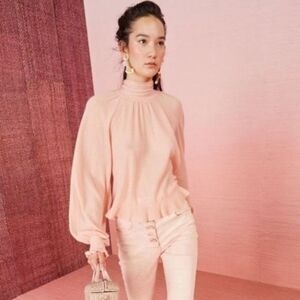 Ulla Johnson Cashmere Clover Pullover Neck-Tie, Size Petite (xs)